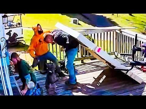 He Never Saw That Coming But the Camera Did | Fails Caught in 4k Security Camera