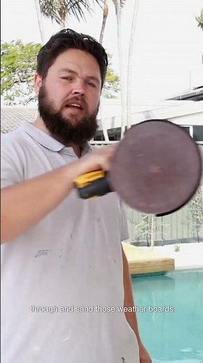 The Perfect Sander for Weatherboards – Mirka DEROS II 175mm in Action ✨#shorts #foryou #mirka