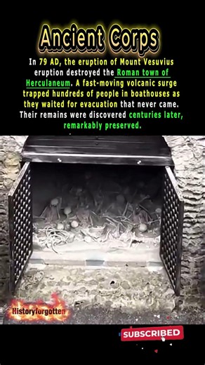 79 AD: The Hidden Boathouse Tragedy #shorts #didyouknow #history #volcano #facts