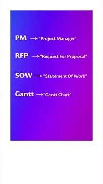 Basic Project Management Terms Explained Part-8