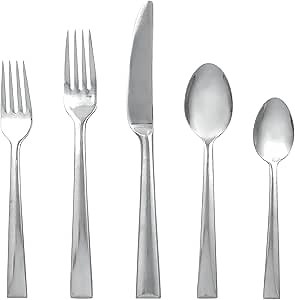 Lenox 828372 Continental Dining 20-Piece Flatware Set