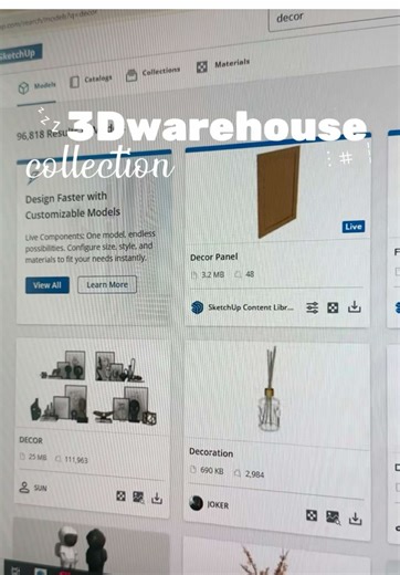 Aesthetic 3D Models for Interior Design