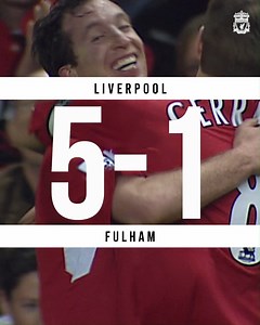 Robbie Fowler's first goal after returning to the Reds 🙌 Take a trip back to 2006, for a boss 5-1 win against Fulham FC Official ⚽️ | Liverpool FC