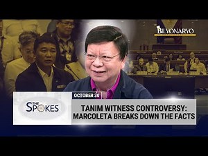 The Spokes: Orly Guteza: A Tanim Witness? | Senator Rodante Marcoleta