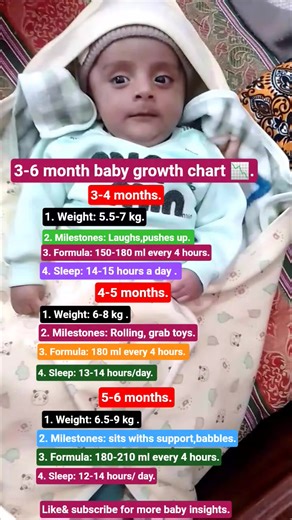 Understanding Your 3-6 Months Baby Growth Chart