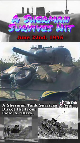 A Sherman Survives Anti-Tank Shells (1945) - Colorized & Restored Footage of WW2 With Sound Design. This video contains clips from the battle of Okinawa. These clips contains an American Sherman receiving fire from Japanese ground forces, to shells landing and exploding around said Sherman. #Sherman #Tank #tanks #world #war #2 #1945 #usarmy #japan #usa #ww2 #wwii #battle #combat #okinawa #nearmiss #explosion #rare #footage #colorize #upscale #restore #trending #viral #foryou #foryoupage #foryour