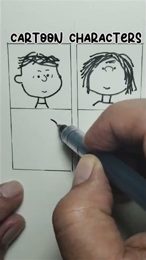 Easy drawing cartoon characters 02 #artdrawing #facedrawing #cartooning