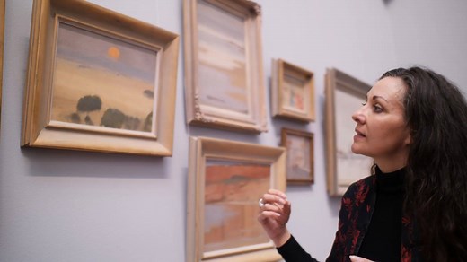 AGSA has acquired a significant collection of 21 works by twentieth-century Australian painter Clarice Beckett. Made possible due to the extraordinary generosity of Alastair Hunter OAM, the acquisition builds upon our commitment to promoting important women artists. Curator of Australian Art Tracey Lock shares her insight into the acquisition and the artist who is celebrated for her atmospheric abstractions of the commonplace. | Art Gallery of South Australia