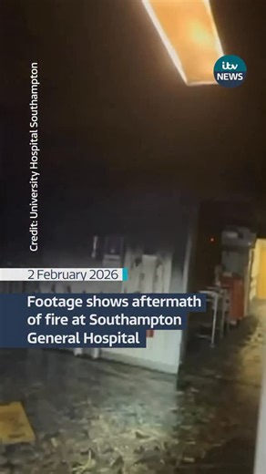 Footage shows the damage caused to Southampton General Hospital by the fire. The fire broke out in the West Wing yesterday morning (Sunday 1 February) with University Hospital Southampton (UHS) remaining in a major incident today. Approximately 200 patients were moved to safe areas of the hospital including corridor spaces during the emergency. In a statement UHS said: “Following a considerable effort throughout yesterday in repurposing all available space in our hospitals, last night all of tho
