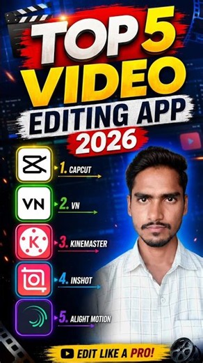 Top 5 Best Video Editing Apps 2026 | Free Video Editing Apps for Android |