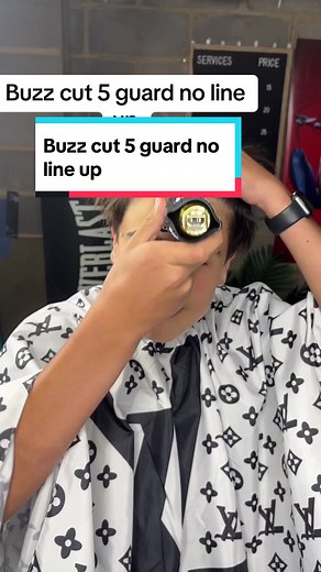 Buzz Cut 5 Guard Natural Hair Line - Mid to High Taper