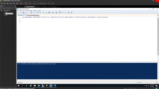 16310565-Setup a grafana login in the monitoring SQL Server (centralserver)