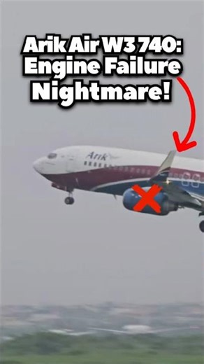 Arik Air W3 740: Engine Failure Nightmare! #airplane #aviation #aviationsafety