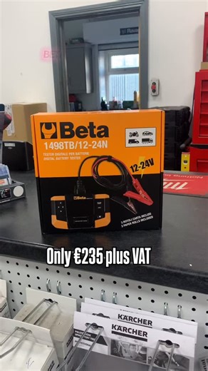 The 12 and 24V battery tester allows you to test battery, alternator, starter and system. Thanks to the integrated printer you can get immediate reports, while the PC connection allows you to download data and update the software. #garage #garageequipment #mechanic #betatools | PJ Fallon&Son | Facebook