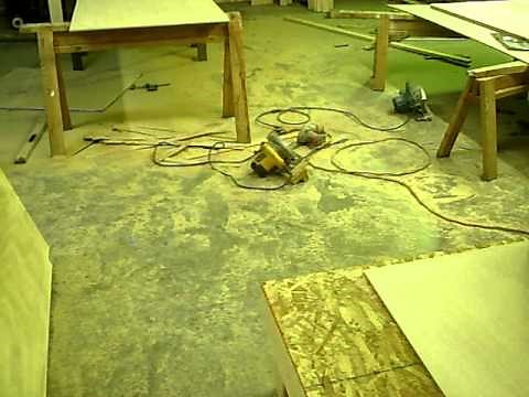 How to scarf and glue lots of plywood quickly for your plywood boat!