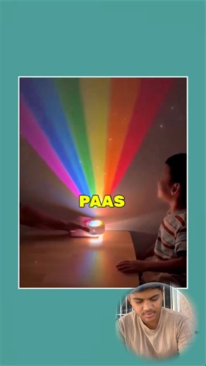 Rainbow Flashlight Hack🌈 |science projectclass 7th #fyp #diy #gems #shorts#experiment#trending