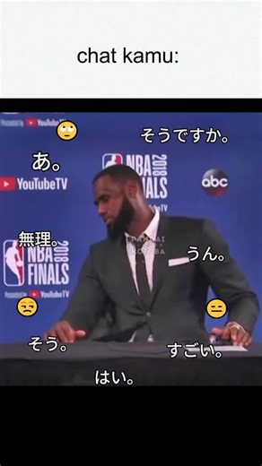 kalau balesan chat-nya kayak gitu paham dong artinya apaaa? Romaji: そうですか (soudesuka) = o gtu ya 無理 (muri) = ga bisa 今日もいい日だよ(kyou mo ii hi dayo) = hari ini jg nice うんうん！めっちゃそれな (un un! Meccha sore na) = iya itu banget) 行く行く (iku iku) = ikuut すごい (sugoi) = keren 大丈夫だよ。会いたいな〜 (daijoubu dayo aitaina) = gpp kok kangeen まじでそうなの！？ (majide sou nano) = serius kayak gtu?! やった！(yatta) = yes berhasil #memepandaikotoba #memebahasajepang | Kosakata Bahasa Jepang