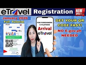 COMPLETE eTRAVEL REGISTRATION Tutorial For All Travelers Arriving to Philippines 2026