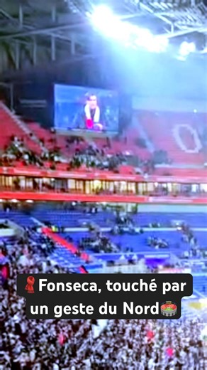 🧣Fonseca, touché par un geste du Nord🏟️ #supporters #Fonseca #OL #GroupamaStadium #ligue1