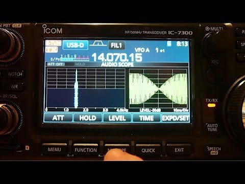 Icom 7300 Fine Tuning PSK31 Clean Signal How To