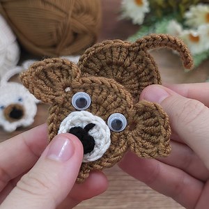 309K views · 3.7K reactions | ☆☆wow!!! This crocheted cute friend of ours the dog says hello to you!! Children will love this, easy crocheted dog patterned keychain and buckle making. #crochet | Aslı ile sanatsal tasarımlar | Facebook