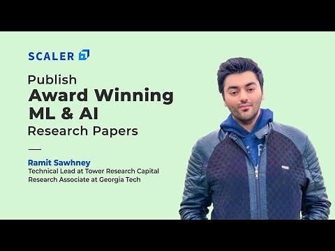 Publish Award Winning Machine Learning and Artificial Intelligence Research Papers in 2021