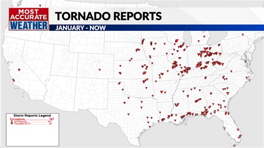 Where does Missouri and Arkansas rank for tornado totals?