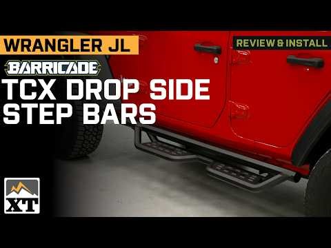 Jeep Wrangler JL Barricade TCX Drop Side Step Bars Review & Install