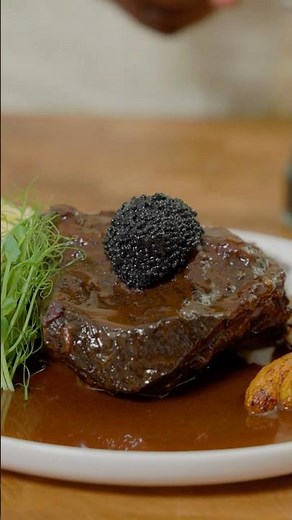 Incredible Braised Beef Cheeks with Caviar