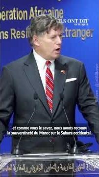 Christopher Landau : “Un conflit qui dure depuis 1975 est inacceptable”