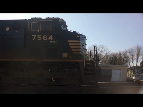 3/26/23; two NS trains have a well timed meet in Swanton, OH!