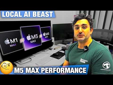 How much faster is the M5 MAX? 🤔 | MBP Local AI Performance TESTED