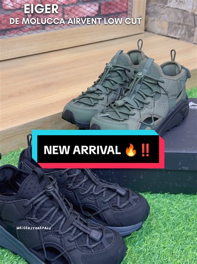 Ada yang baruu niii 🔥‼️ --- Sepatu De Molucca Airvent Low Cut hadir dengan nuansa outdoor dalam pilihan warna netral yang mudah dipadukan sekaligus menjadi statement pada outfit. Dirancang untuk kenyamanan maksimal, sepatu ini memiliki insole Ortholite® dan outsole Vibram® dengan grip all-terrain yang membuat pijakan stabil dan nyaman. Sepatu pria ini juga dilengkapi dengan back strap dan konstruksi full ventilation serta mesh yang menjaga sirkulasi udara tetap optimal saat dipakai. Fitur • Gri
