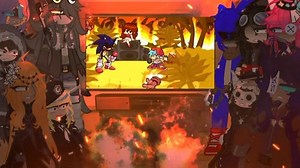 Katie oc react to fnf vs sonic exe (Xenophase)