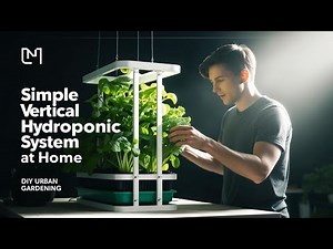 How to Build a Simple Vertical Hydroponic System at Home | DIY Urban Gardening #diy