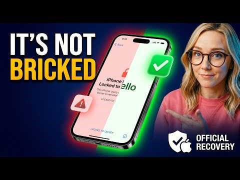 iPhone Locked to Owner Official Account Recovery