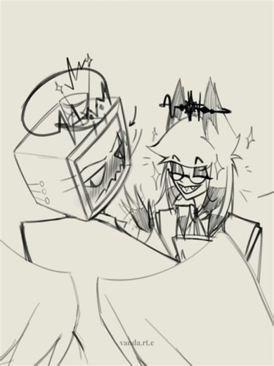 งานหวานๆ(ก่อนเข้าสัปดาห์สอบ) Heaven AU #Staticradio Song : Pretty Girl - KimGun #radiostatic #voxal #hazbinhotel #fyp #trending