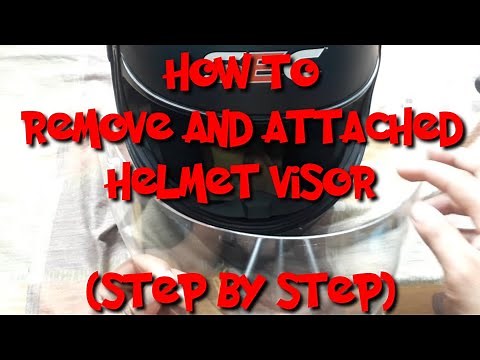 How to Remove and Attached Helmet Visor | Step by Step | SEC