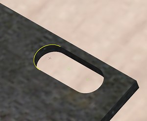 How to constrain geometry to a sketch in assembly?