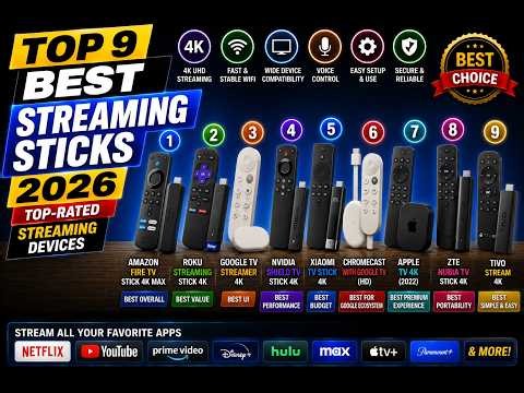 Top 9 Best Streaming Sticks 2026 | Top-Rated Streaming Devices.