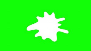 Slime Dripping icon with Green Screen Background. 4K
