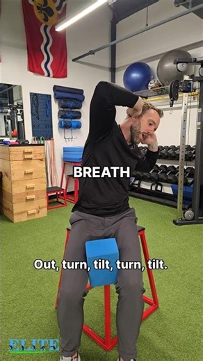 Stiff Mid-Back? Do This Seated Rotation Drill