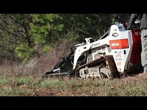 Mini Skid Steer Brush Cutter low flow test, Bobcat MT55 : Blue Diamond Attachments