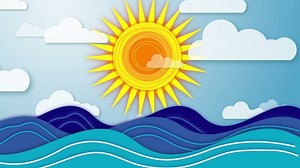 Stylized Animation Sky Rotating Sun Moving Stock Footage Video (100% Royalty-free) 2313110 | Shutterstock