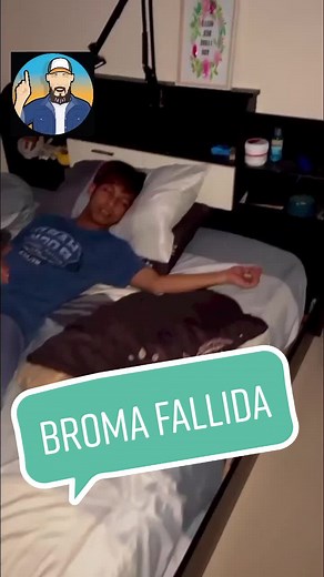 Broma fallida en la playa