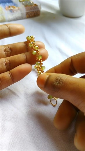 How to make bracelet at home with beads tutorial Crystal Beads Bracelet | Beaded Bracelet Tutorial ✨