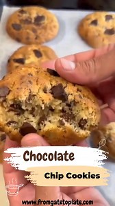 Everyone is going to fall in love with this easy chocolate chip cookie recipe😋😍. The cookies taste so good and have a crispy and chewy texture. #cookies #cookiesoftheday #cookies🍪 #cookiesandcream #cookiesofinstagram #cookiesandcreamcake #birthdaycookies #decoratedsugarcookies #cookieschallenge 🔗Full Recipe Here: https://fromgatetoplate.com/chocolate-chip-cookies/ | Easy Recipes
