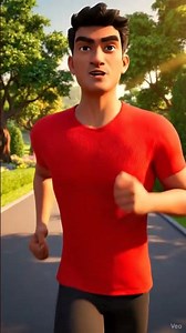 animation cartoon running on track