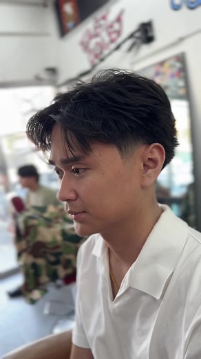 Curtain X Reverse Taper Fade Blowout Haircut Guide