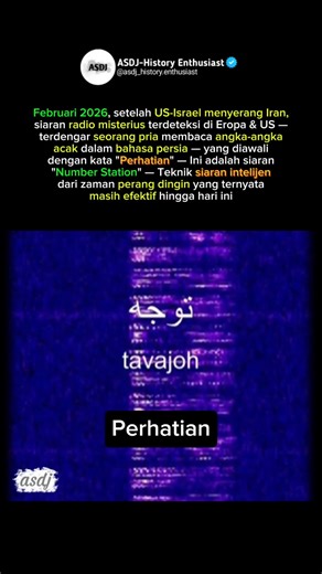 Mysterious Persian Radio Broadcasts—Secret Messages from Intelligence Agents